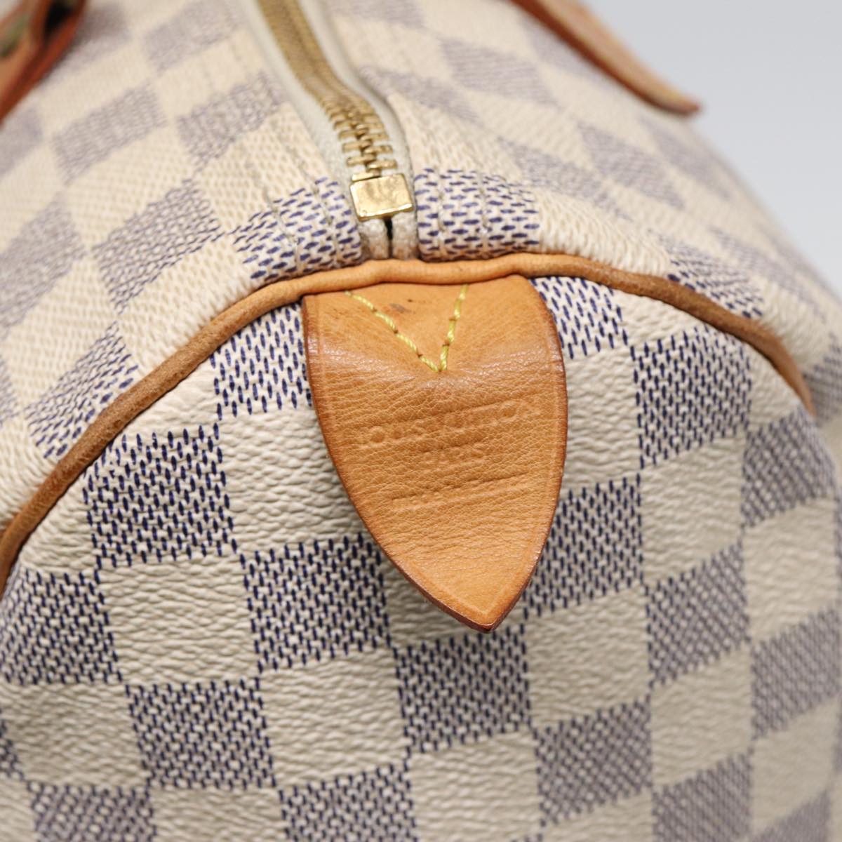 LOUIS VUITTON Damier Azur Speedy 30 Hand Bag N41533 LV Auth 86653