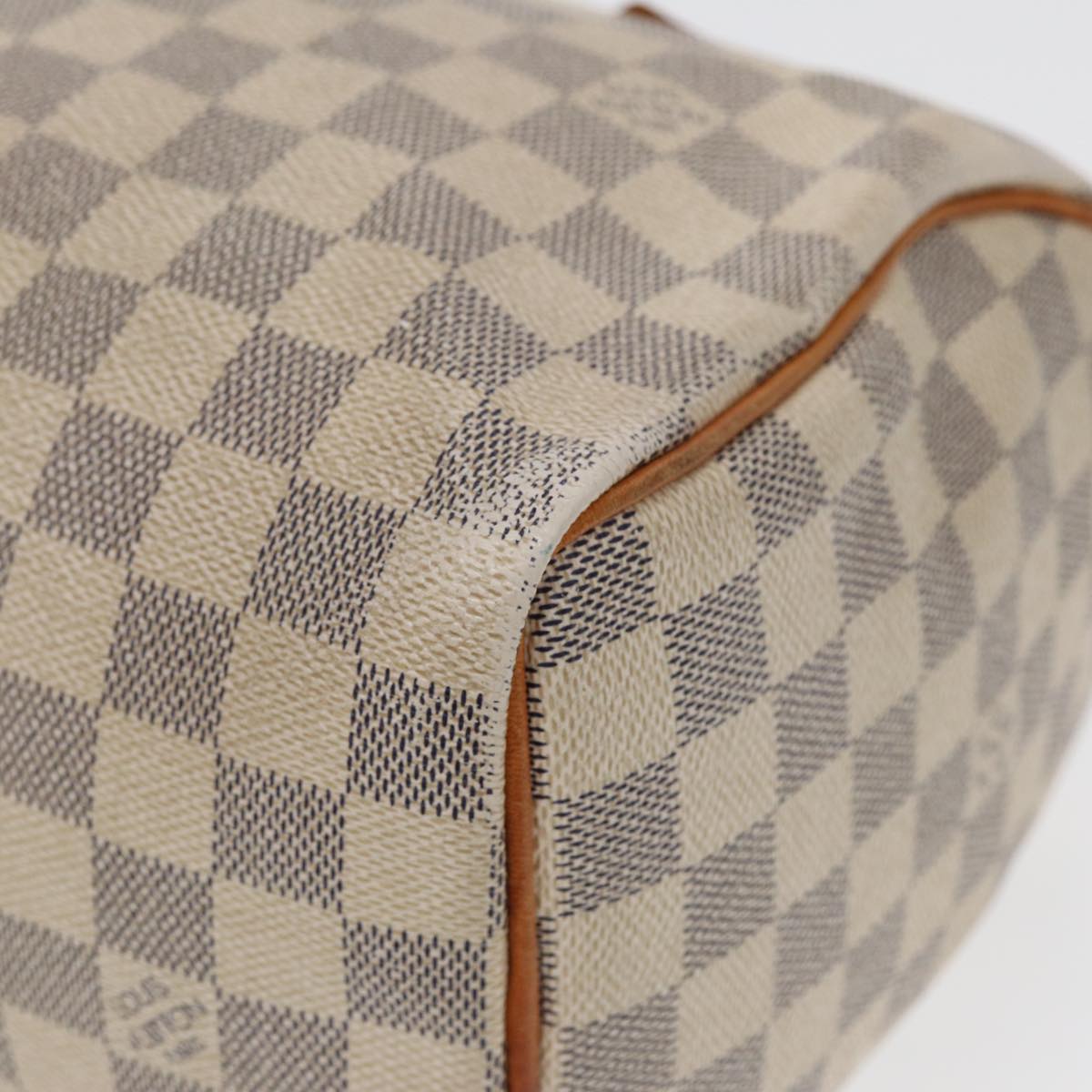 LOUIS VUITTON Damier Azur Speedy 25 Hand Bag N41534 LV Auth 86654