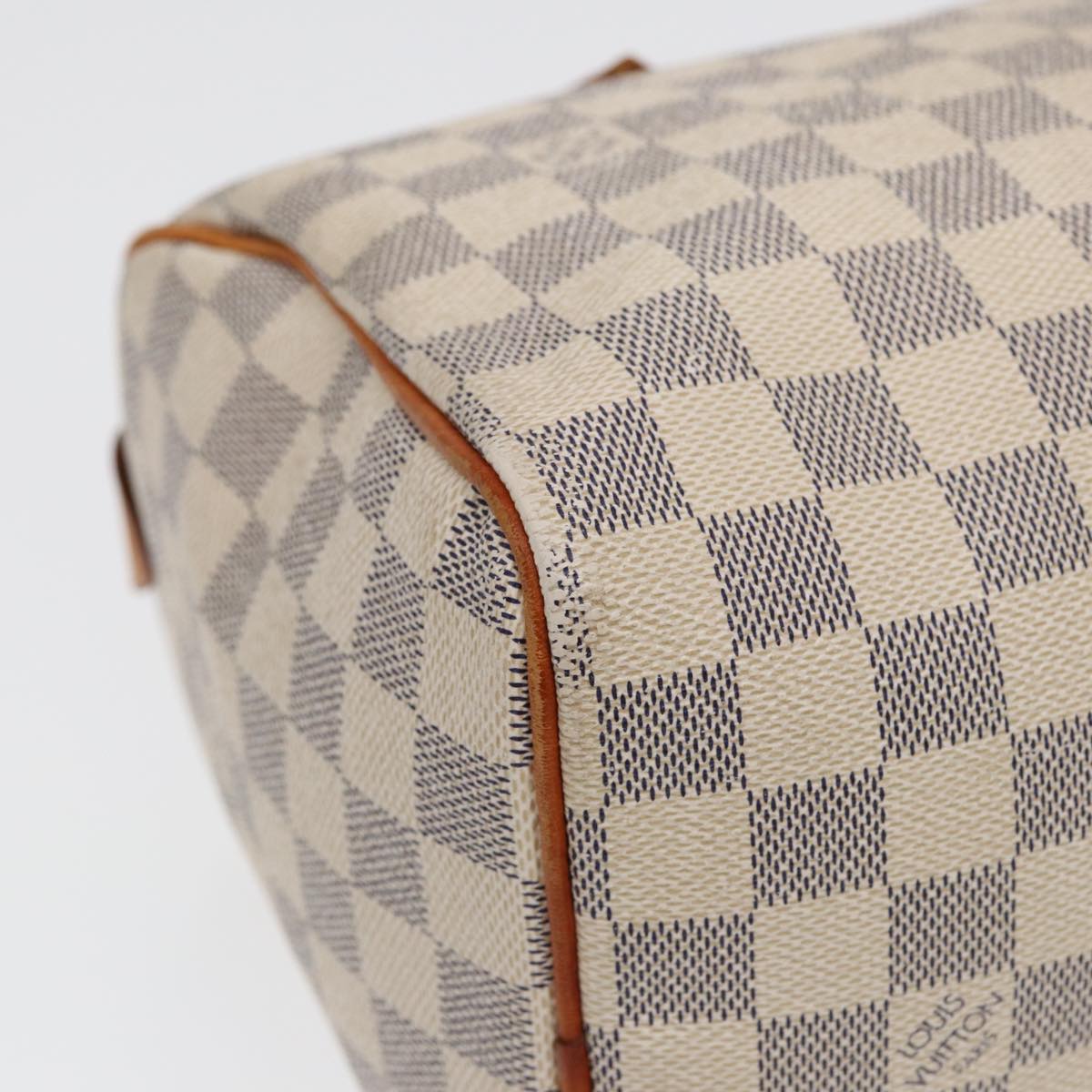 LOUIS VUITTON Damier Azur Speedy 25 Hand Bag N41534 LV Auth 86654