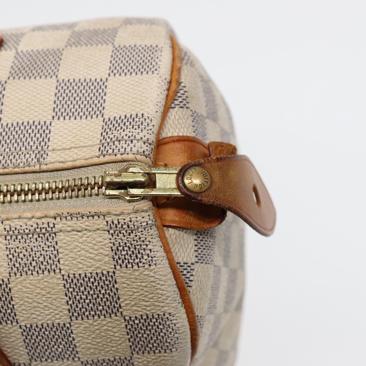 LOUIS VUITTON Damier Azur Speedy 25 Hand Bag N41534 LV Auth 86654