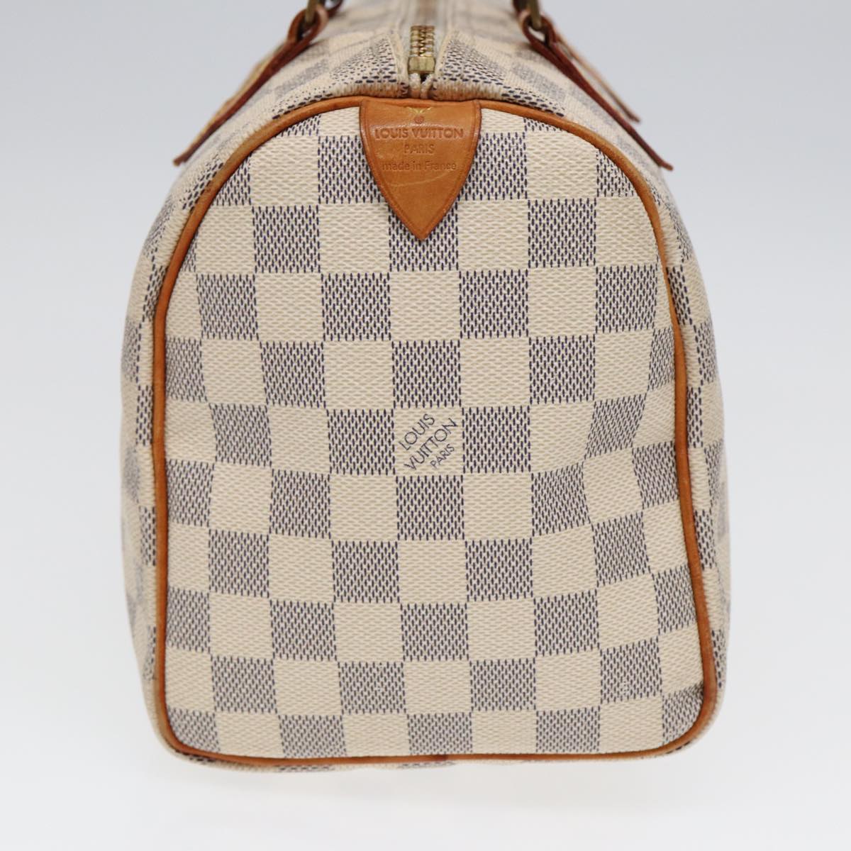 LOUIS VUITTON Damier Azur Speedy 25 Hand Bag N41534 LV Auth 86654