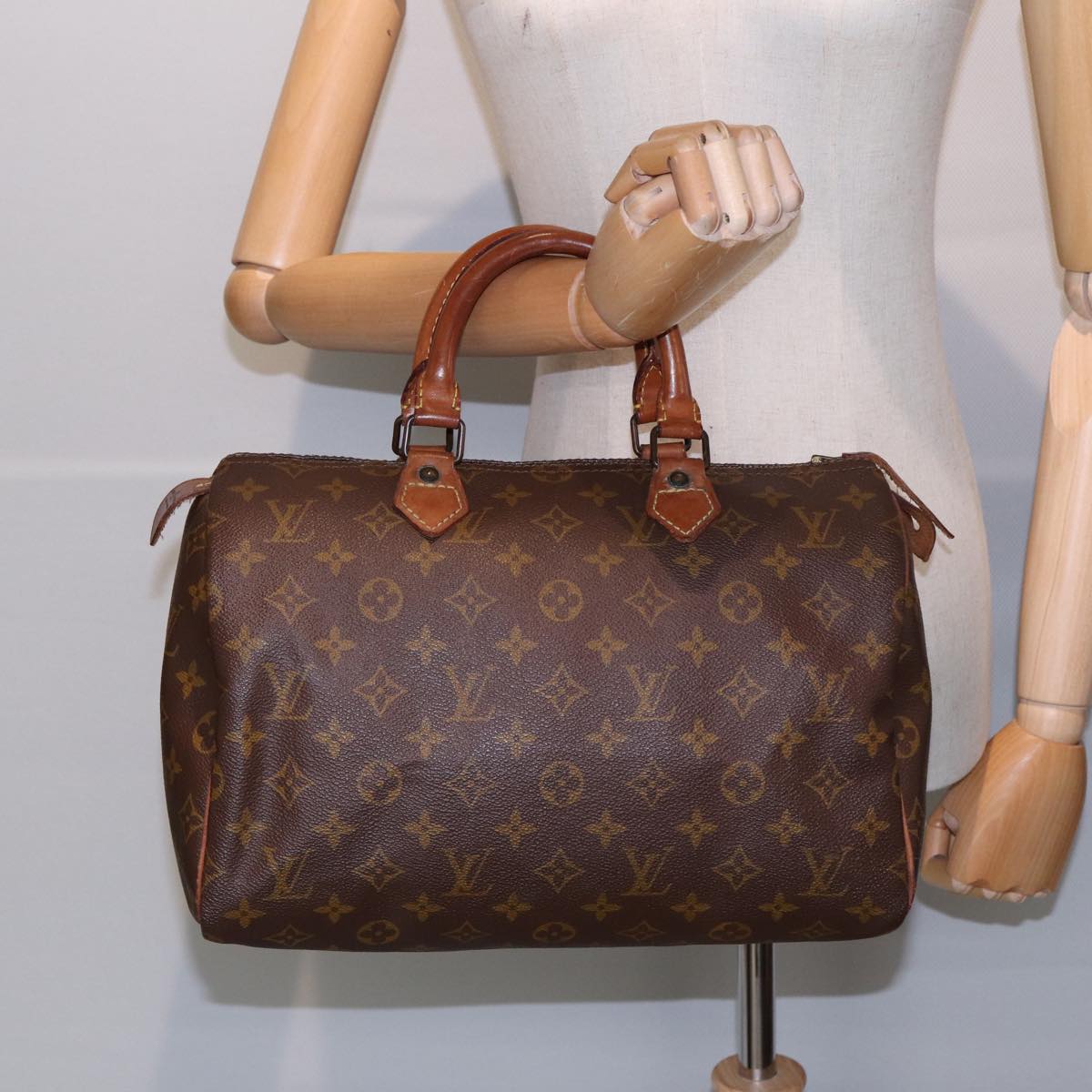 LOUIS VUITTON Monogram Speedy 30 Hand Bag Vintage M41526 LV Auth 86655