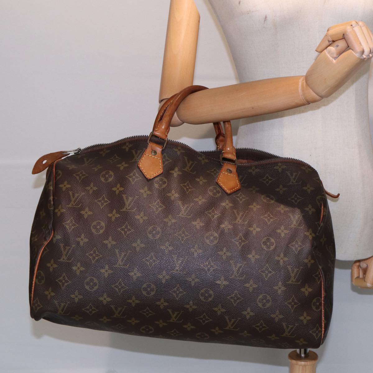 LOUIS VUITTON Monogram Speedy 40 Hand Bag M41522 LV Auth 86656