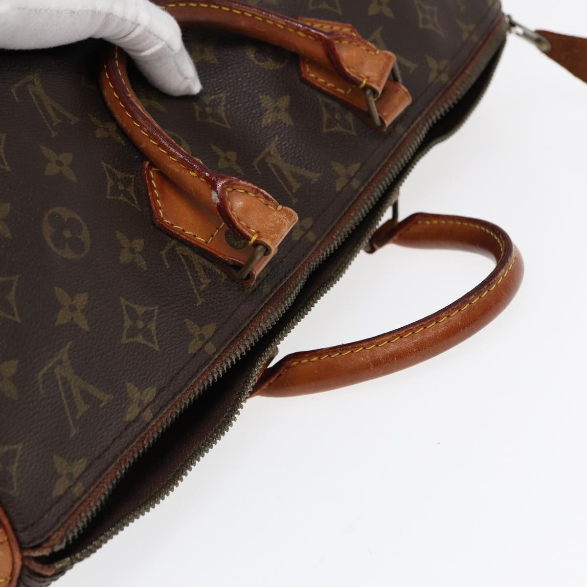 LOUIS VUITTON Monogram Speedy 40 Hand Bag M41522 LV Auth 86656