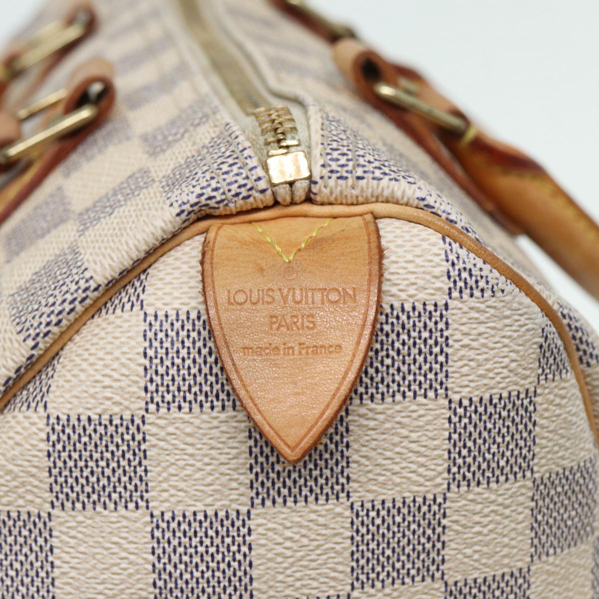 LOUIS VUITTON Damier Azur Speedy 25 Hand Bag N41534 LV Auth 86744