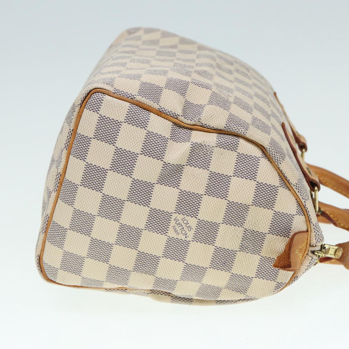 LOUIS VUITTON Damier Azur Speedy 25 Hand Bag N41534 LV Auth 86744