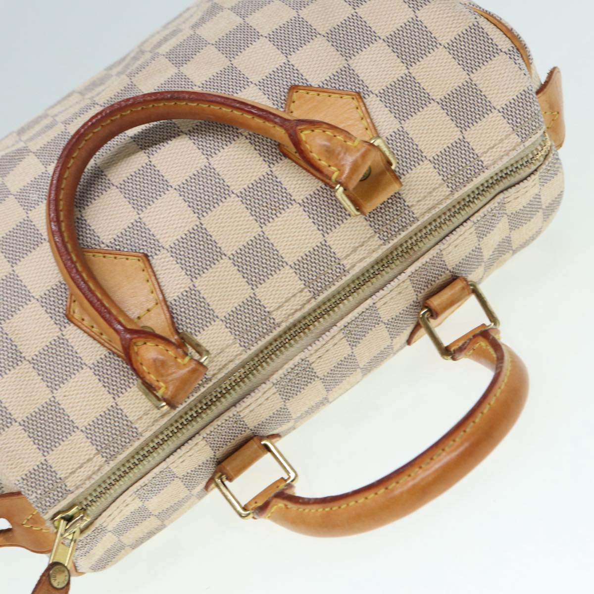 LOUIS VUITTON Damier Azur Speedy 25 Hand Bag N41534 LV Auth 86744