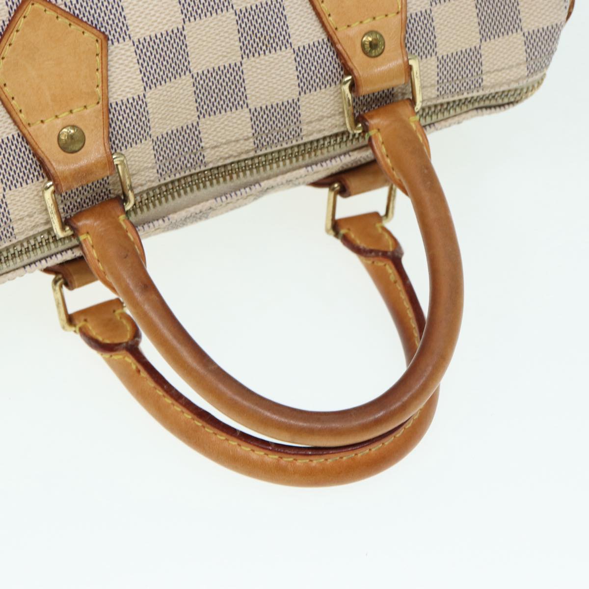 LOUIS VUITTON Damier Azur Speedy 25 Hand Bag N41534 LV Auth 86744