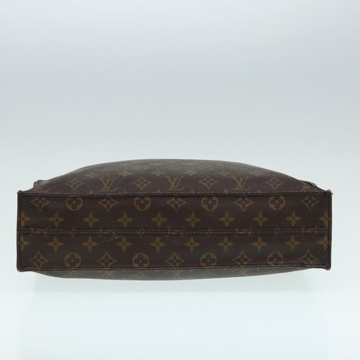 LOUIS VUITTON Monogram Sac Plat Hand Bag M51140 LV Auth 86758