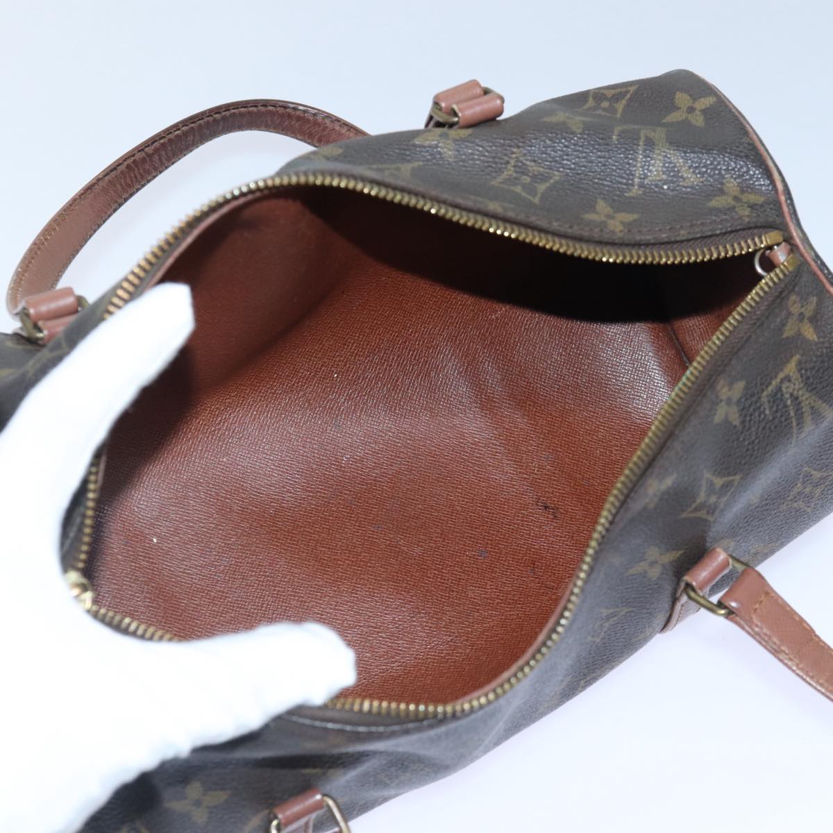 LOUIS VUITTON Monogram Papillon 30 Hand Bag M51385 LV Auth 86779