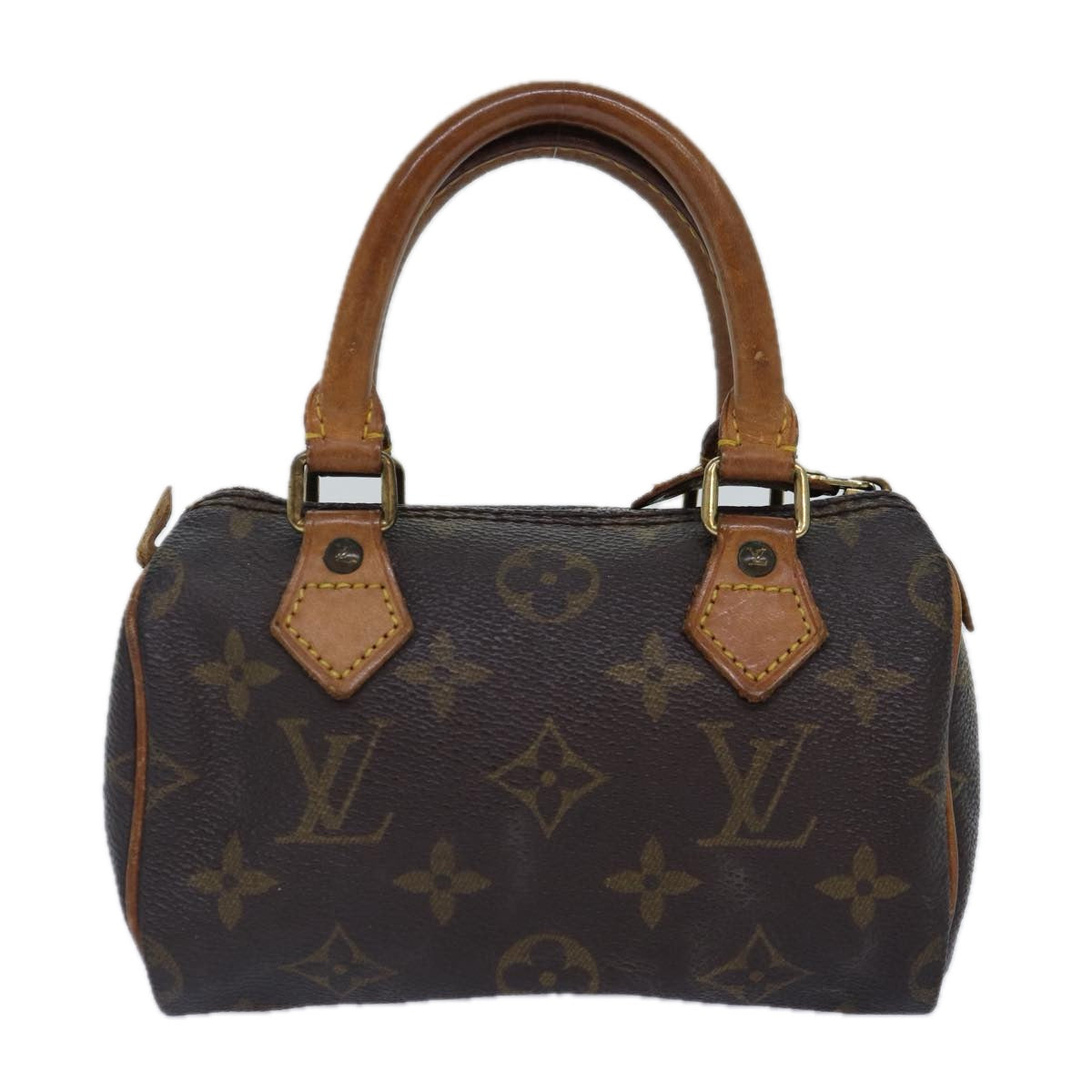 LOUIS VUITTON Monogram Mini Speedy Hand Bag M41534 LV Auth 86801