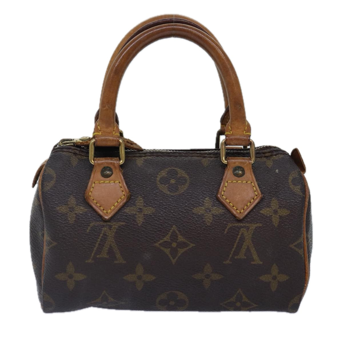 LOUIS VUITTON Monogram Mini Speedy Hand Bag M41534 LV Auth 86801