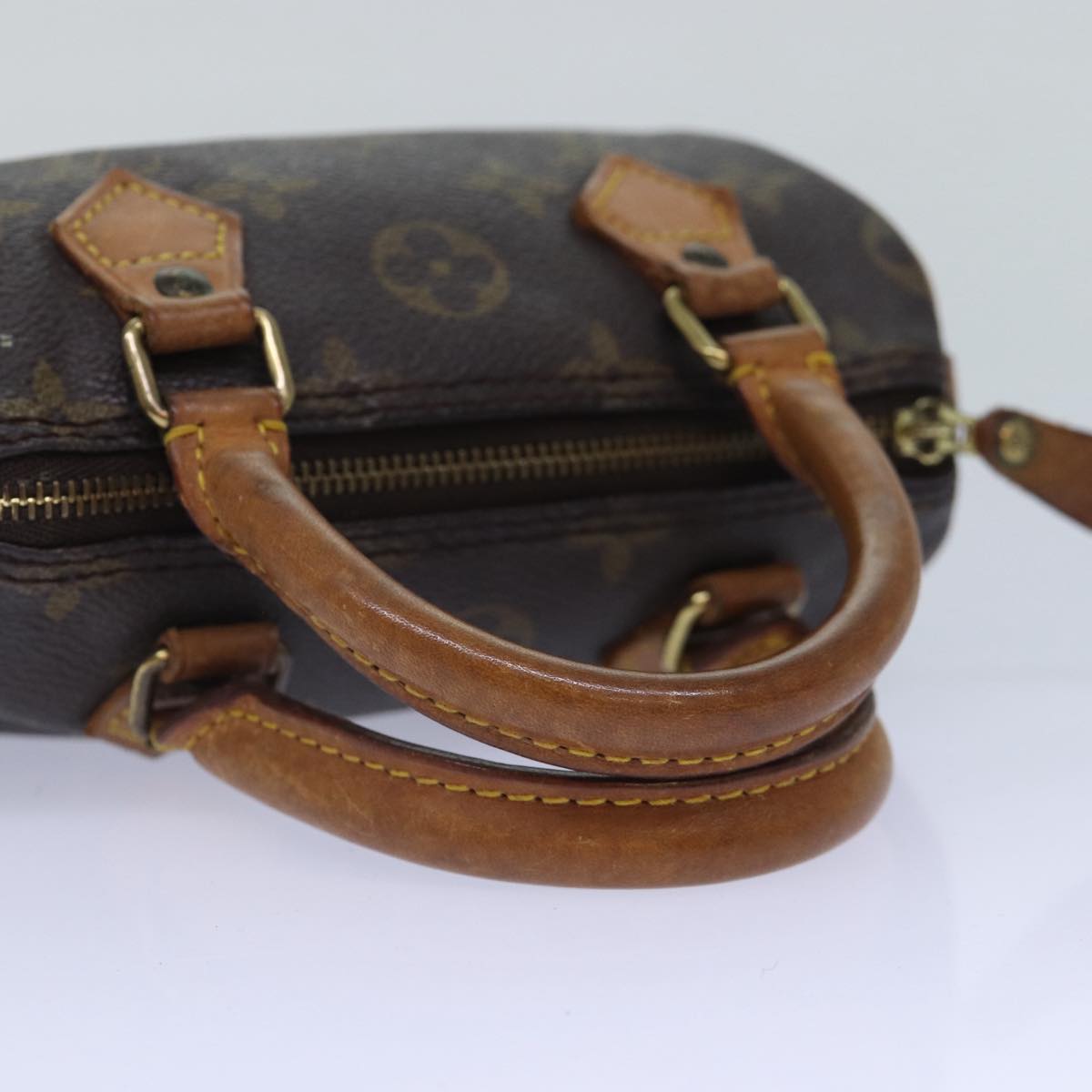 LOUIS VUITTON Monogram Mini Speedy Hand Bag M41534 LV Auth 86801