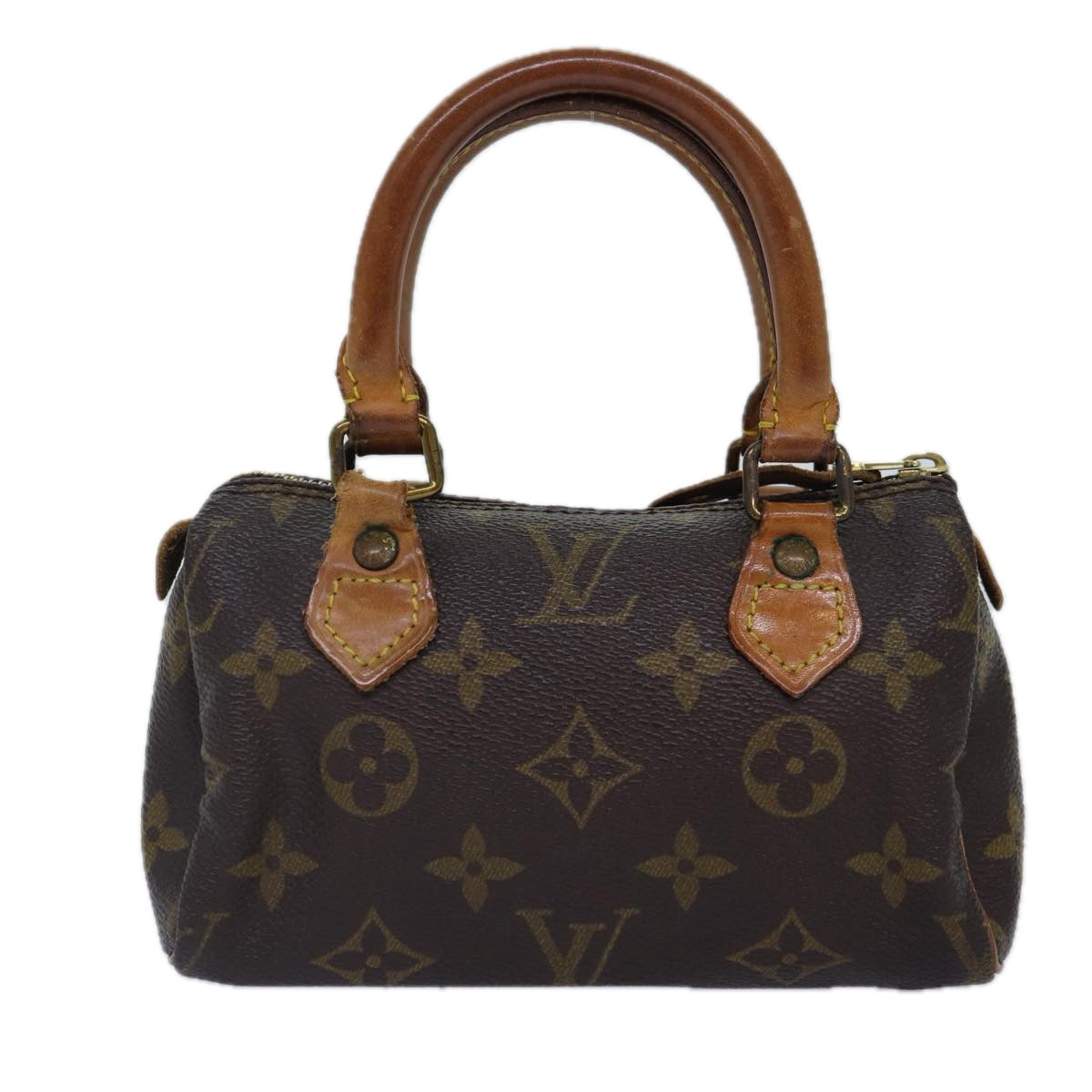 LOUIS VUITTON Monogram Mini Speedy Hand Bag M41534 LV Auth 86802