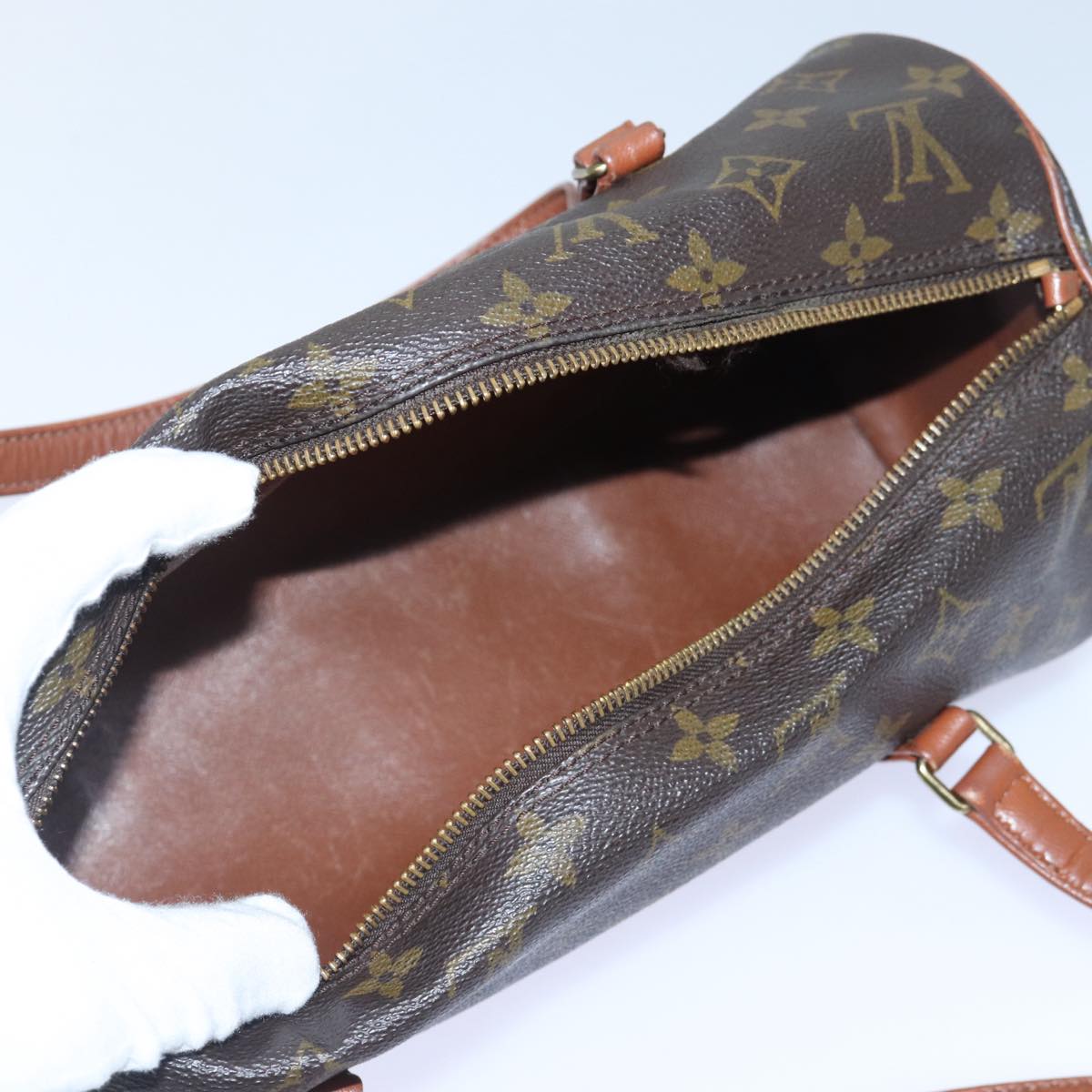 LOUIS VUITTON Monogram Papillon 30 Hand Bag M51385 LV Auth 86808