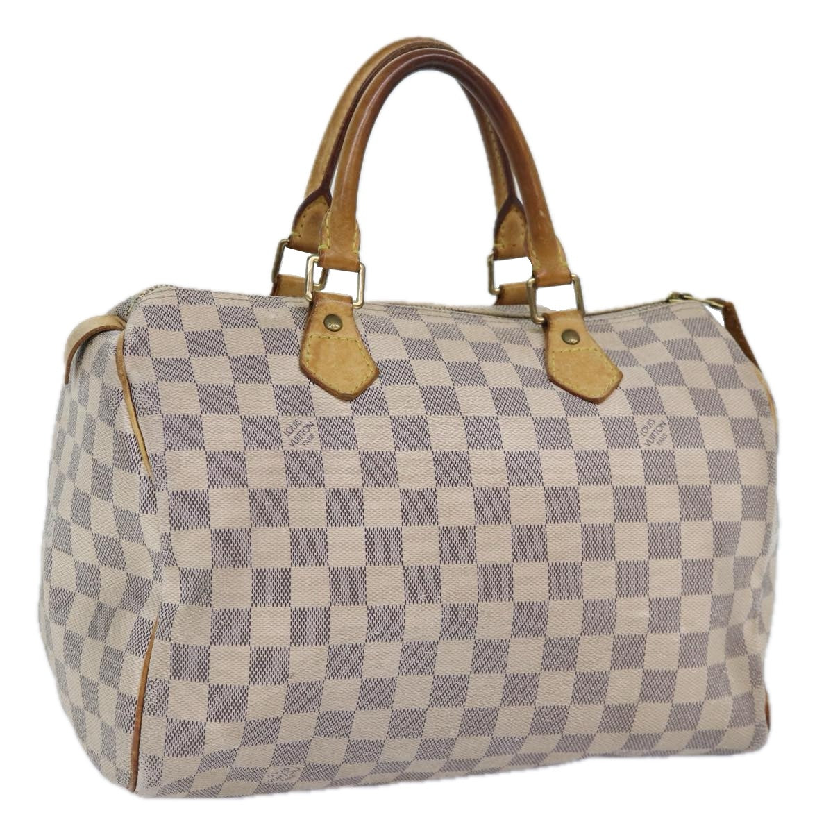 LOUIS VUITTON Damier Azur Speedy 30 Hand Bag N41533 LV Auth 86860