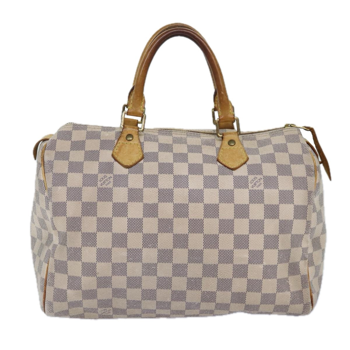 LOUIS VUITTON Damier Azur Speedy 30 Hand Bag N41533 LV Auth 86860