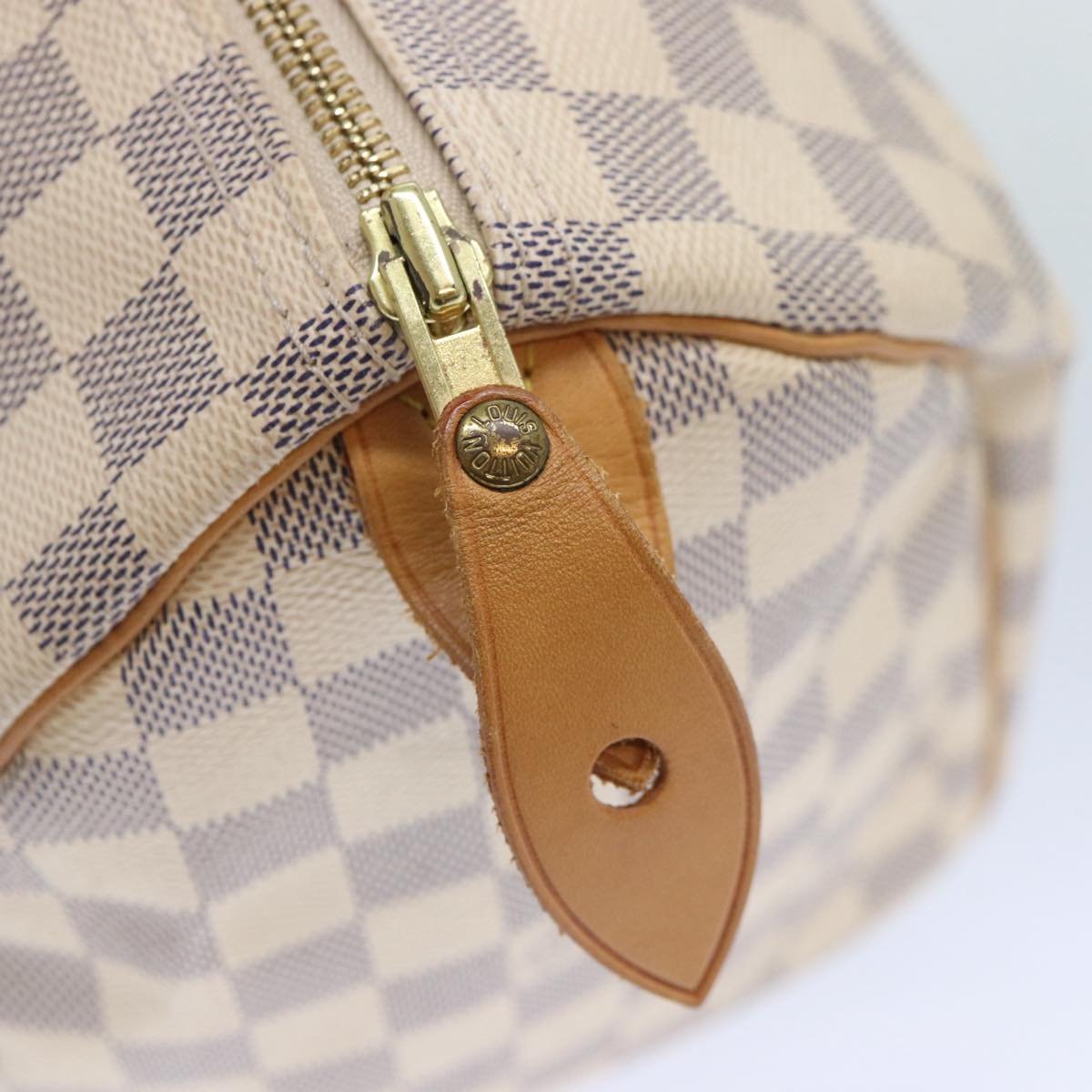 LOUIS VUITTON Damier Azur Speedy 30 Hand Bag N41533 LV Auth 86861