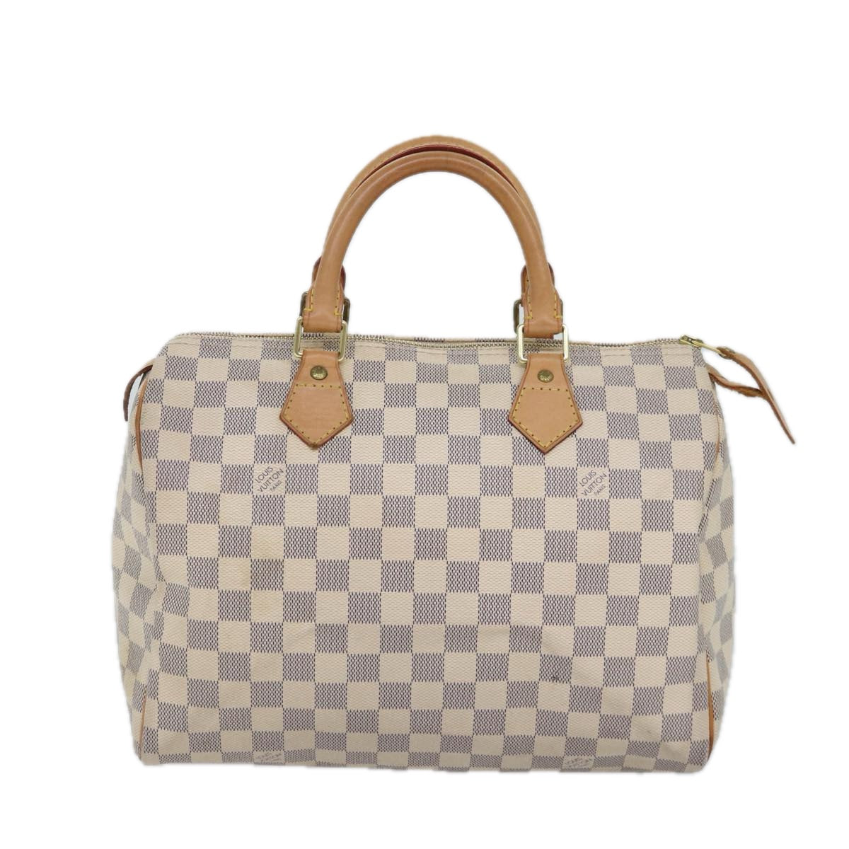 LOUIS VUITTON Damier Azur Speedy 30 Hand Bag N41533 LV Auth 86861