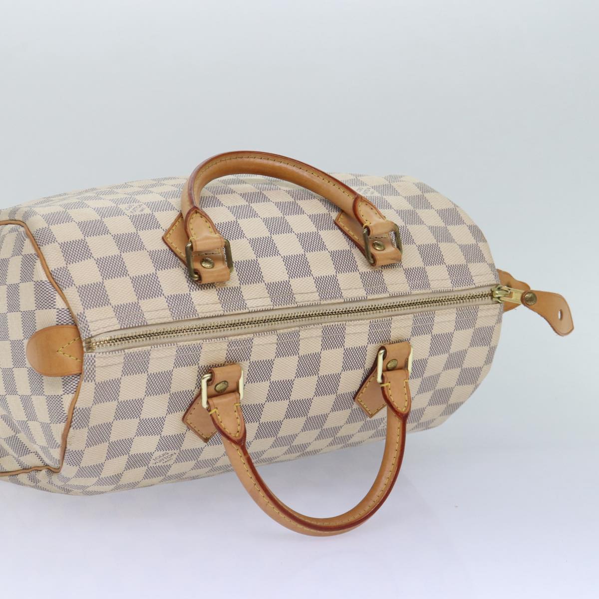 LOUIS VUITTON Damier Azur Speedy 30 Hand Bag N41533 LV Auth 86861