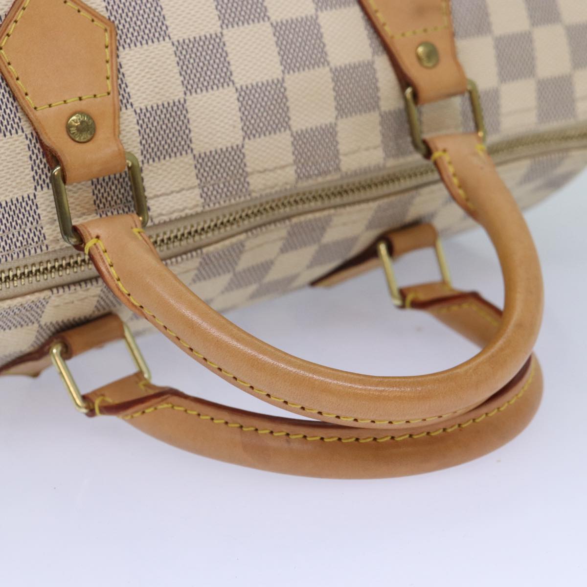 LOUIS VUITTON Damier Azur Speedy 30 Hand Bag N41533 LV Auth 86861