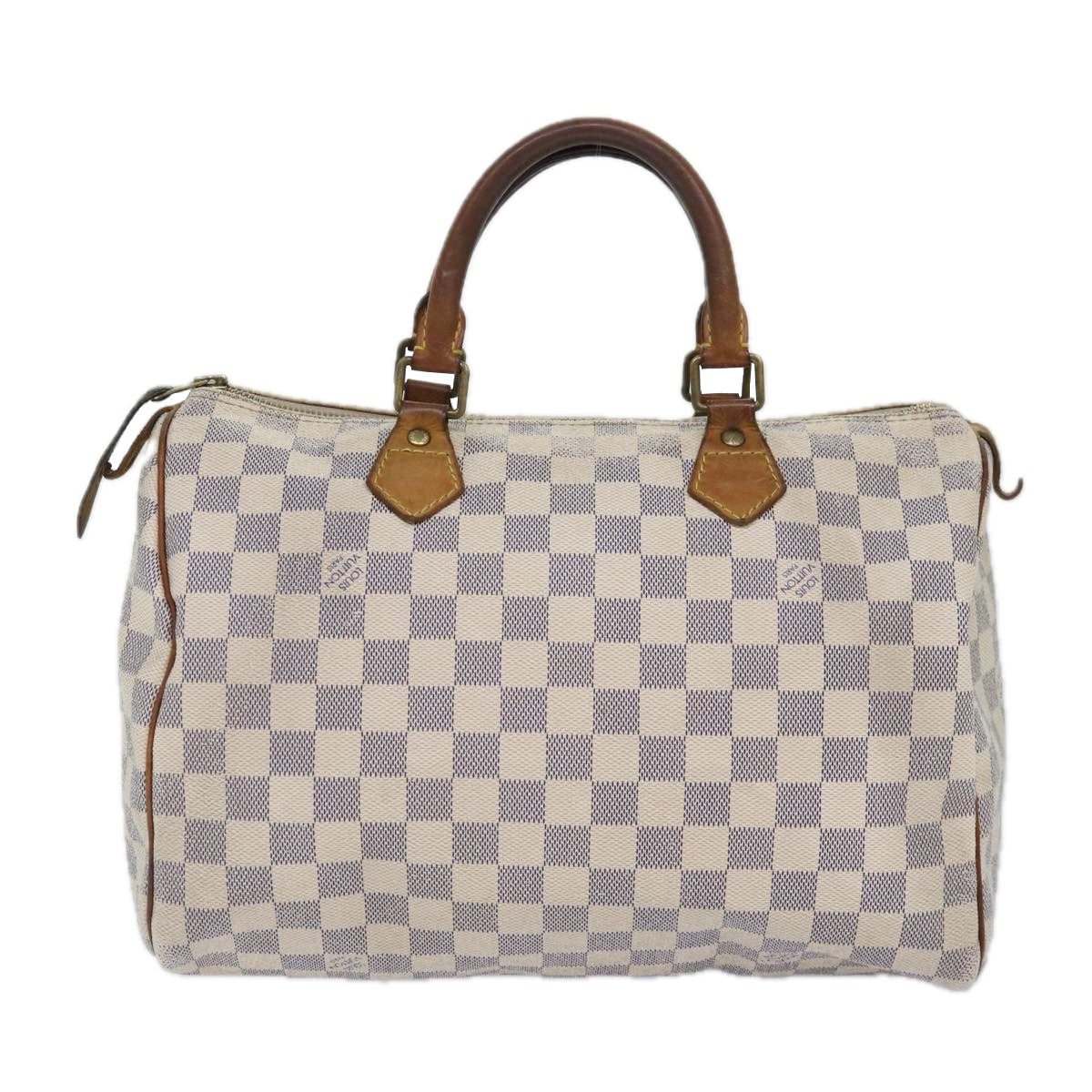 LOUIS VUITTON Damier Azur Speedy 30 Hand Bag N41533 LV Auth 86862