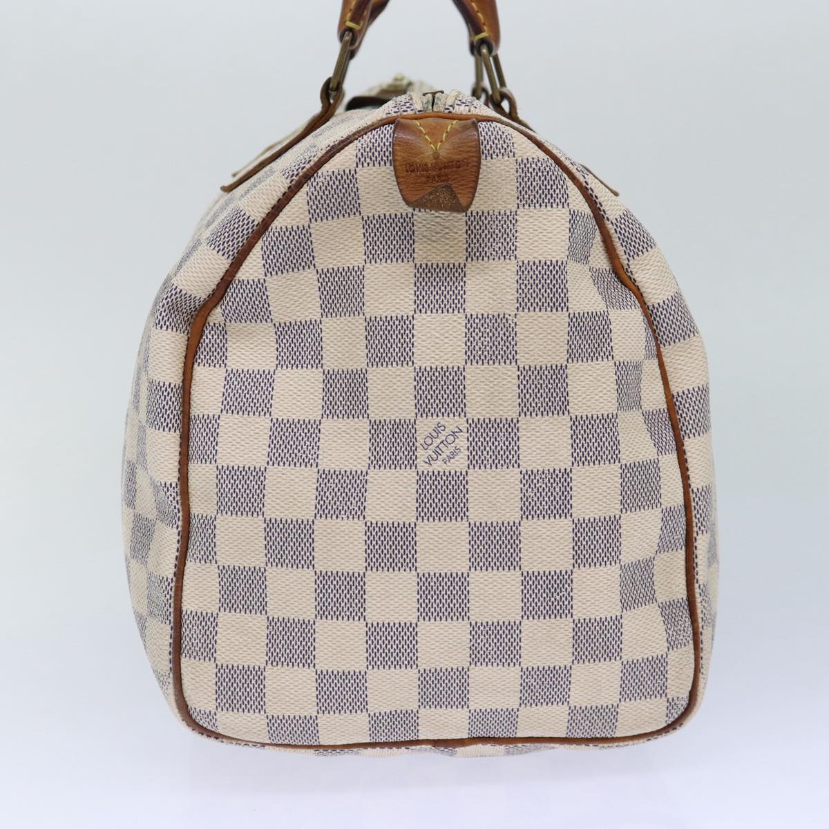 LOUIS VUITTON Damier Azur Speedy 30 Hand Bag N41533 LV Auth 86862