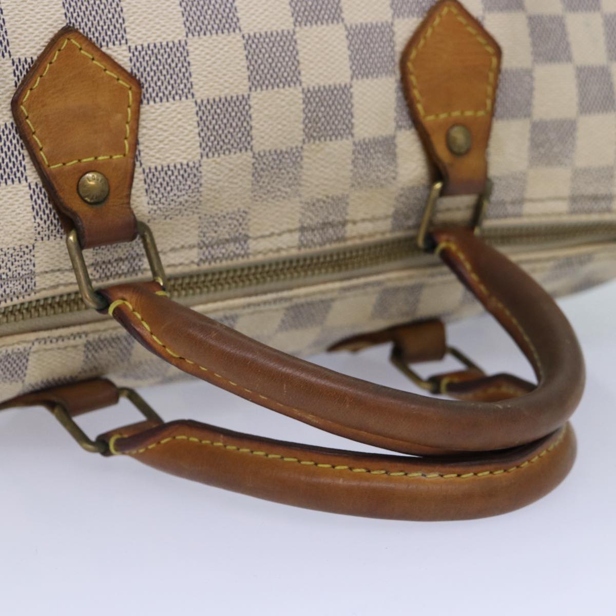 LOUIS VUITTON Damier Azur Speedy 30 Hand Bag N41533 LV Auth 86862