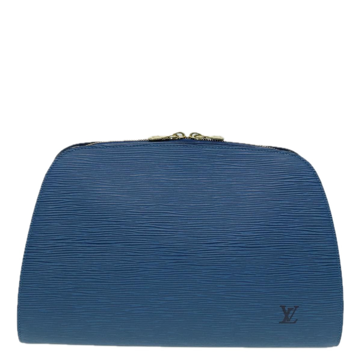 LOUIS VUITTON Epi Dauphine GM Pouch Blue M48435 LV Auth 86993