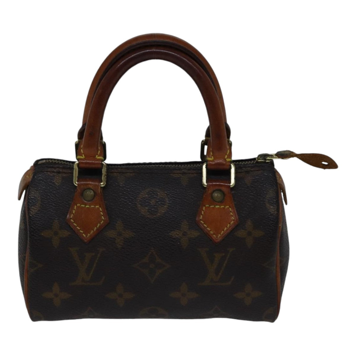 LOUIS VUITTON Monogram Mini Speedy Hand Bag M41534 LV Auth 86998