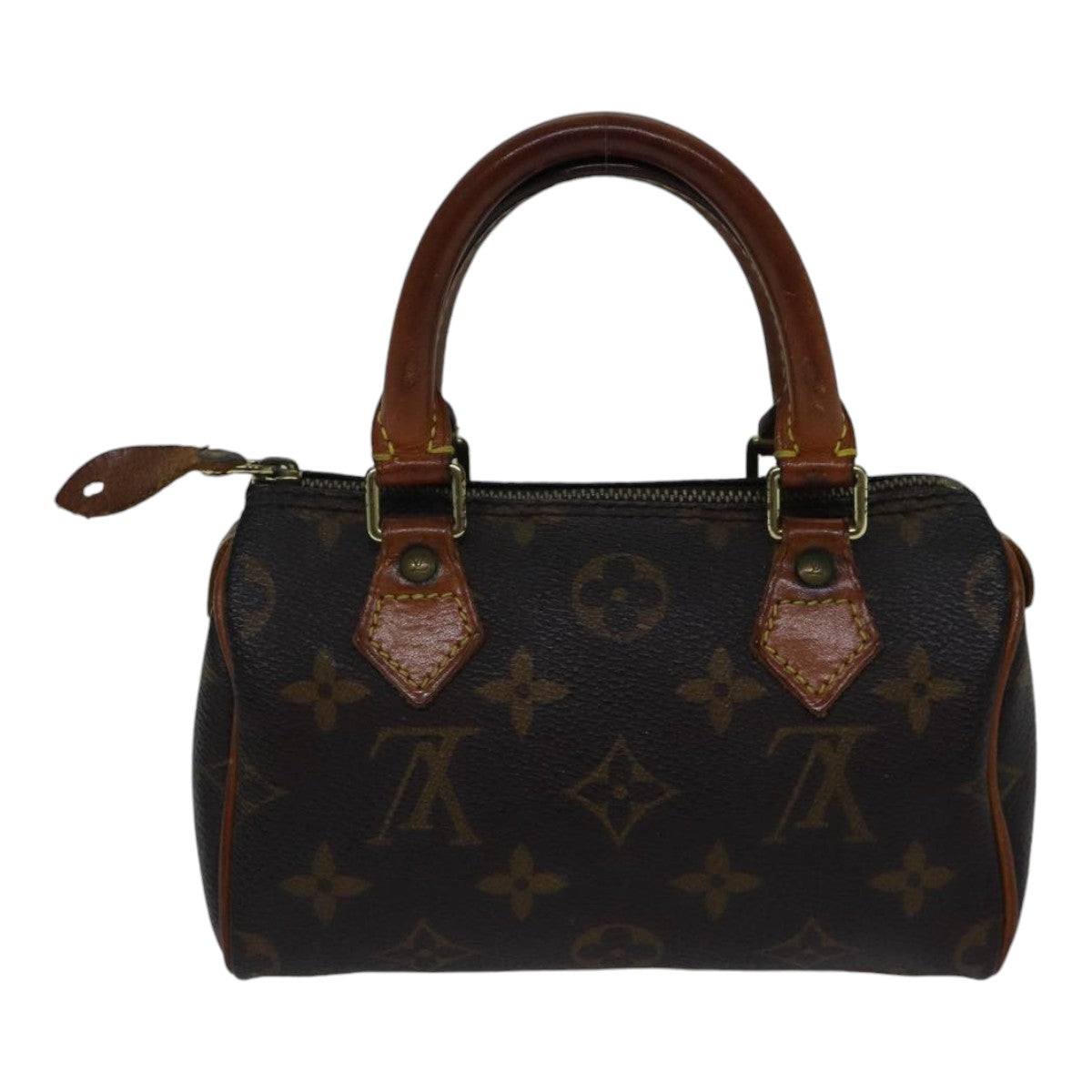 LOUIS VUITTON Monogram Mini Speedy Hand Bag M41534 LV Auth 86998