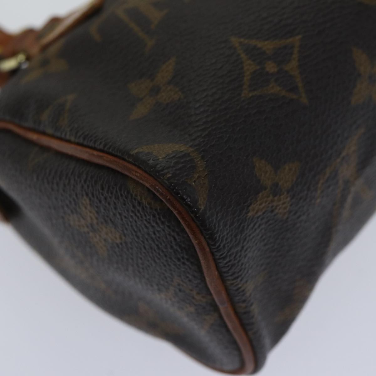 LOUIS VUITTON Monogram Mini Speedy Hand Bag M41534 LV Auth 86998