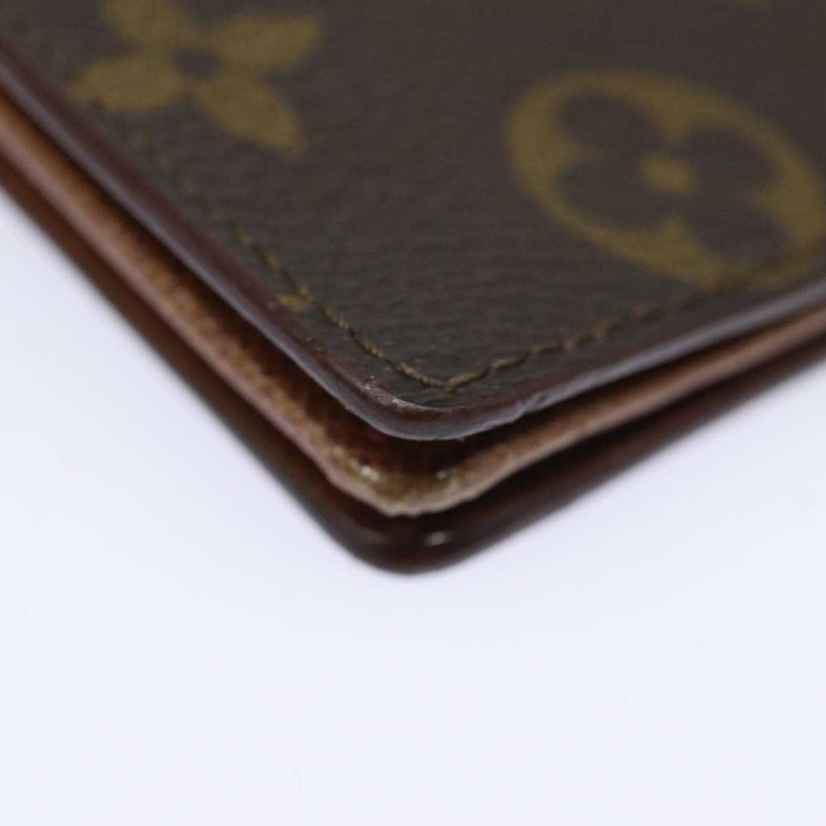 LOUIS VUITTON Monogram Porte Cartes Credit Billfold Wallet M60825 LV Auth 87051