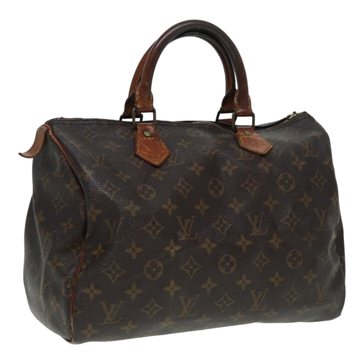 LOUIS VUITTON Monogram Speedy 30 Hand Bag M41526 LV Auth 87187