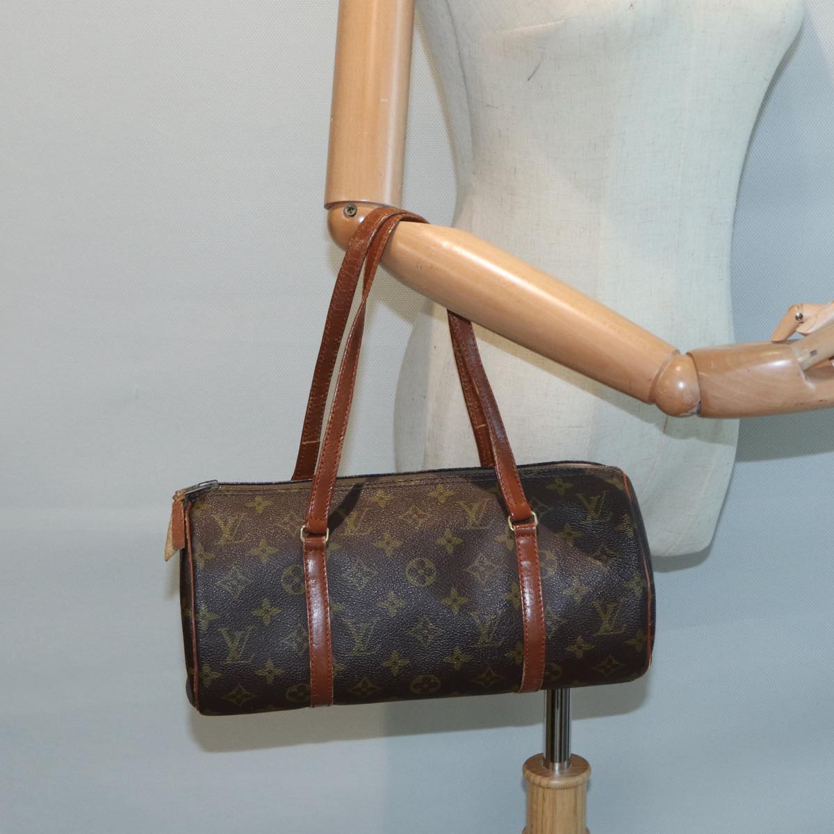 LOUIS VUITTON Monogram Papillon 30 Hand Bag Vintage M51385 LV Auth 87216