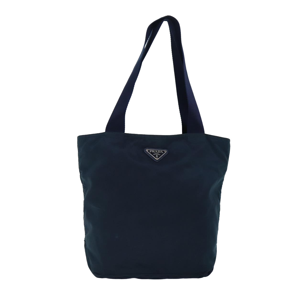 PRADA Hand Bag Nylon Navy Auth 87349