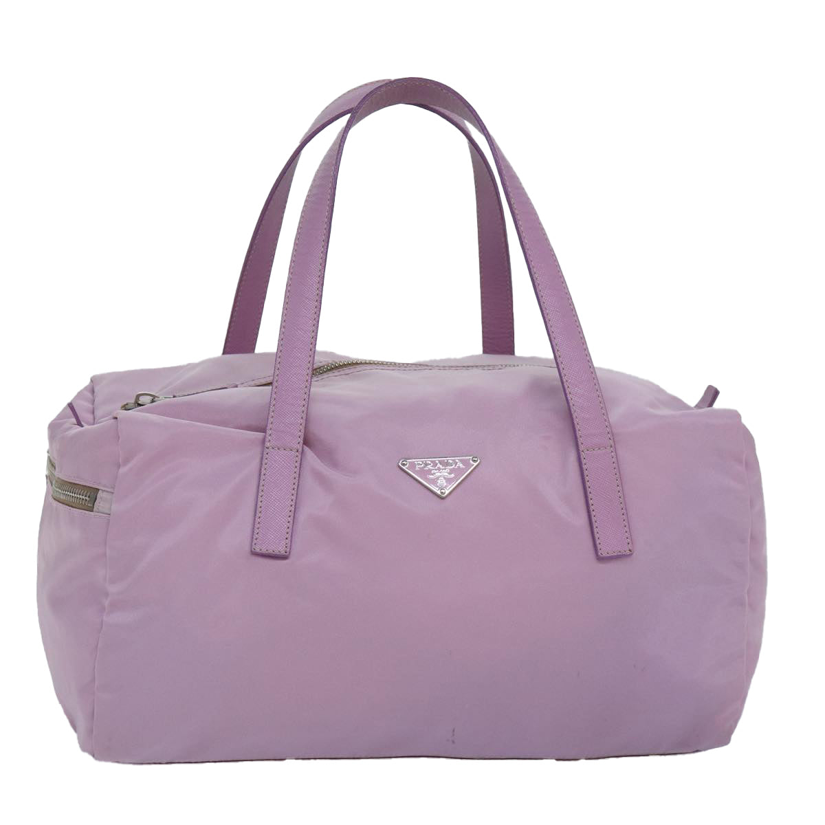 PRADA Hand Bag Nylon Pink Auth 87350