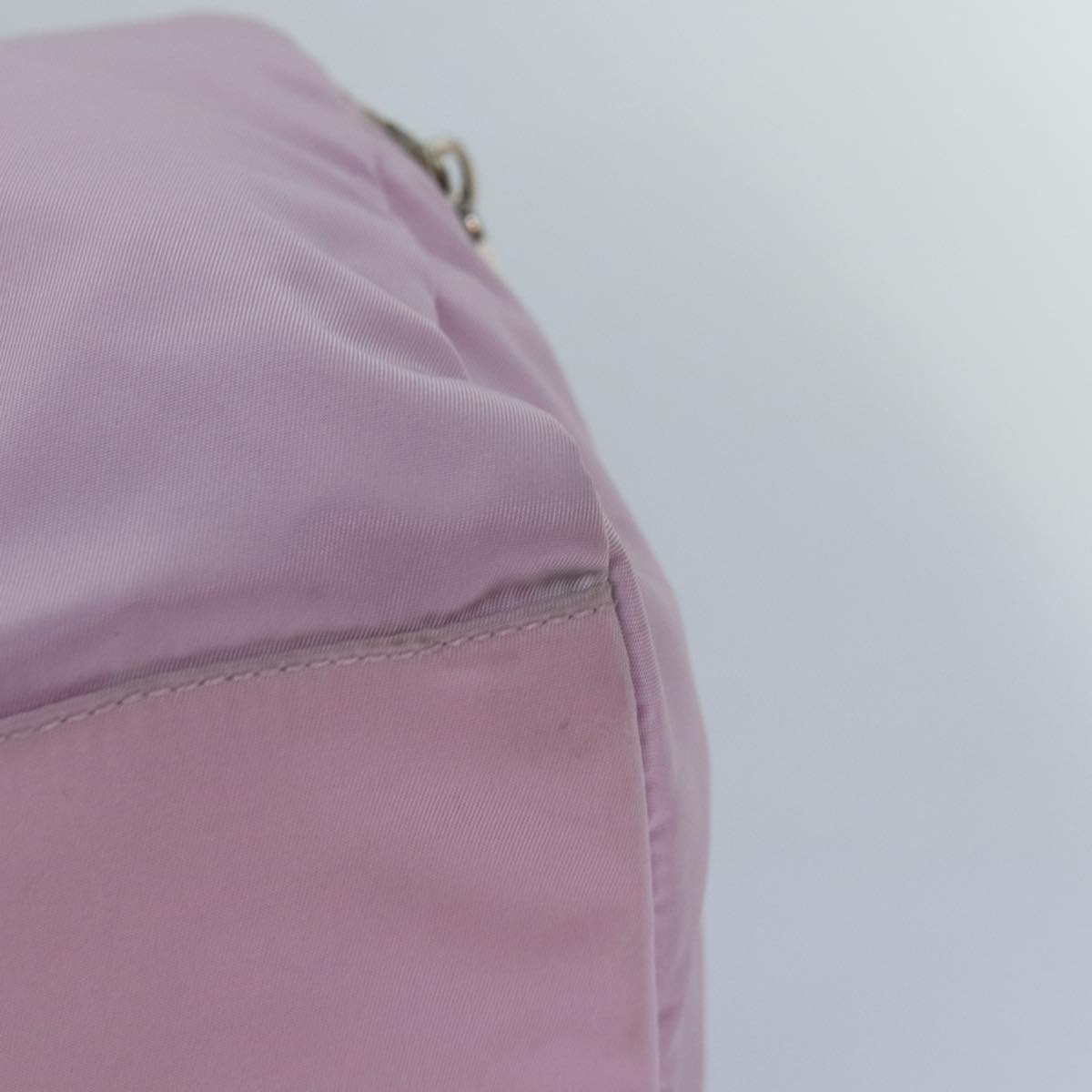 PRADA Hand Bag Nylon Pink Auth 87350