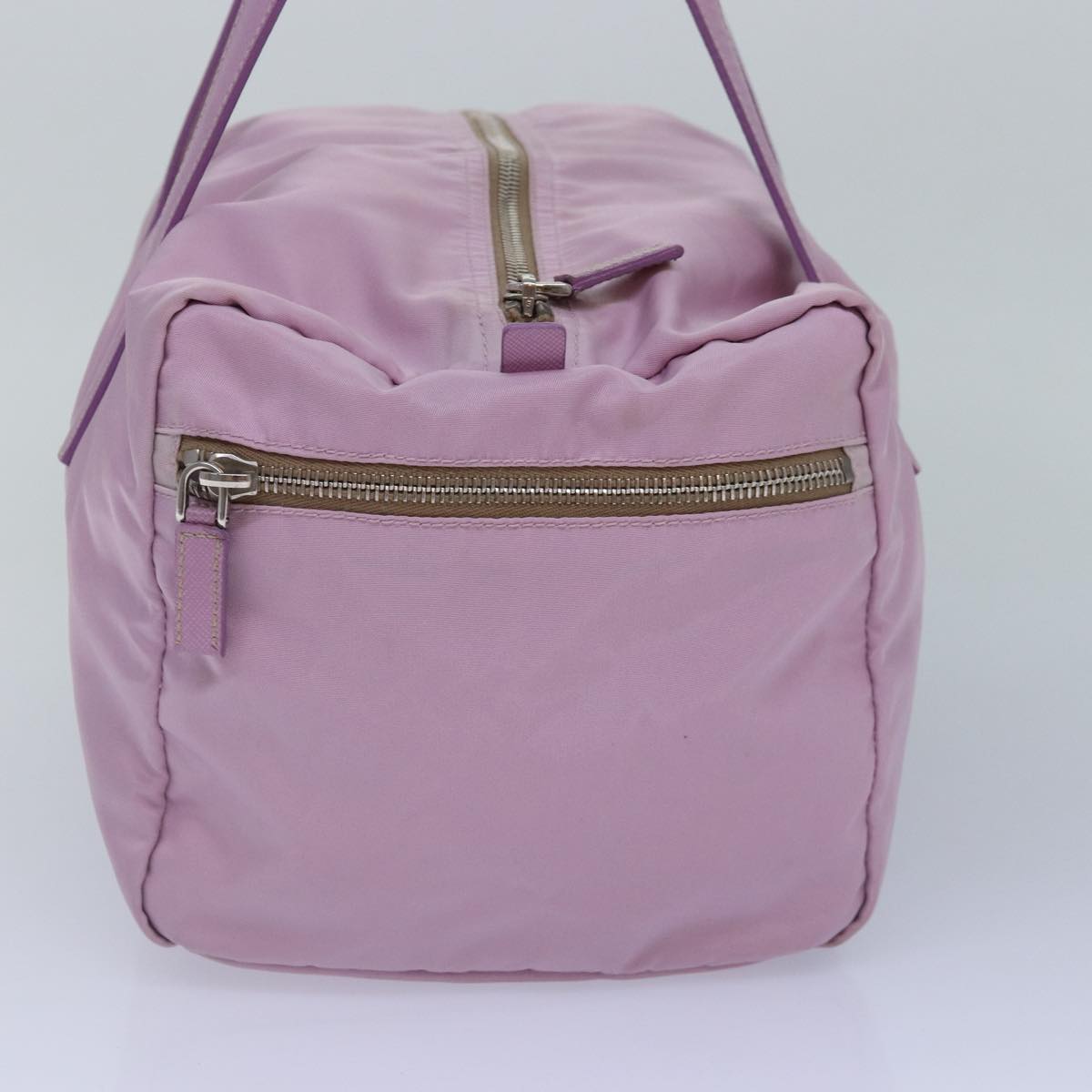 PRADA Hand Bag Nylon Pink Auth 87350