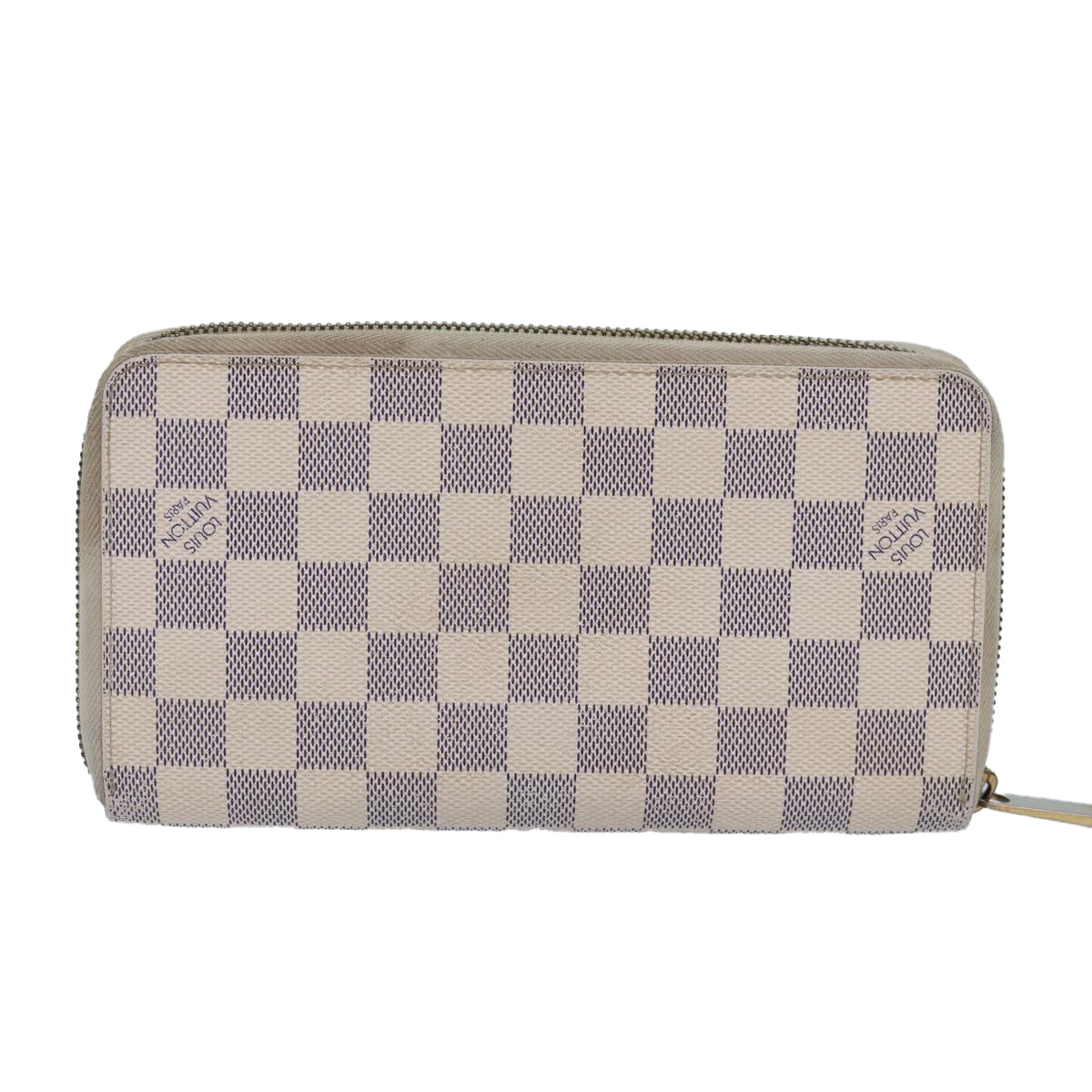 LOUIS VUITTON Damier Azur Zippy Organizer Long Wallet N60012 LV Auth 87355