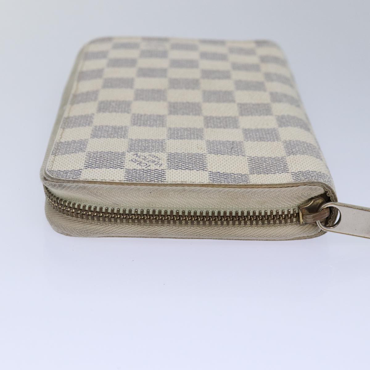 LOUIS VUITTON Damier Azur Zippy Organizer Long Wallet N60012 LV Auth 87355