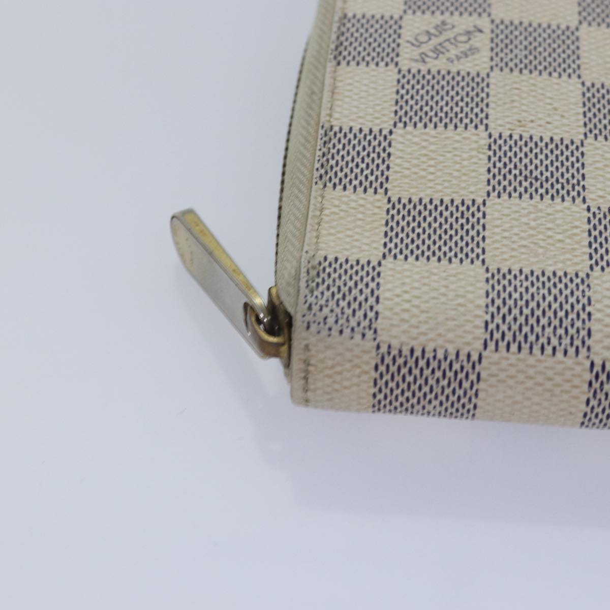 LOUIS VUITTON Damier Azur Zippy Organizer Long Wallet N60012 LV Auth 87355