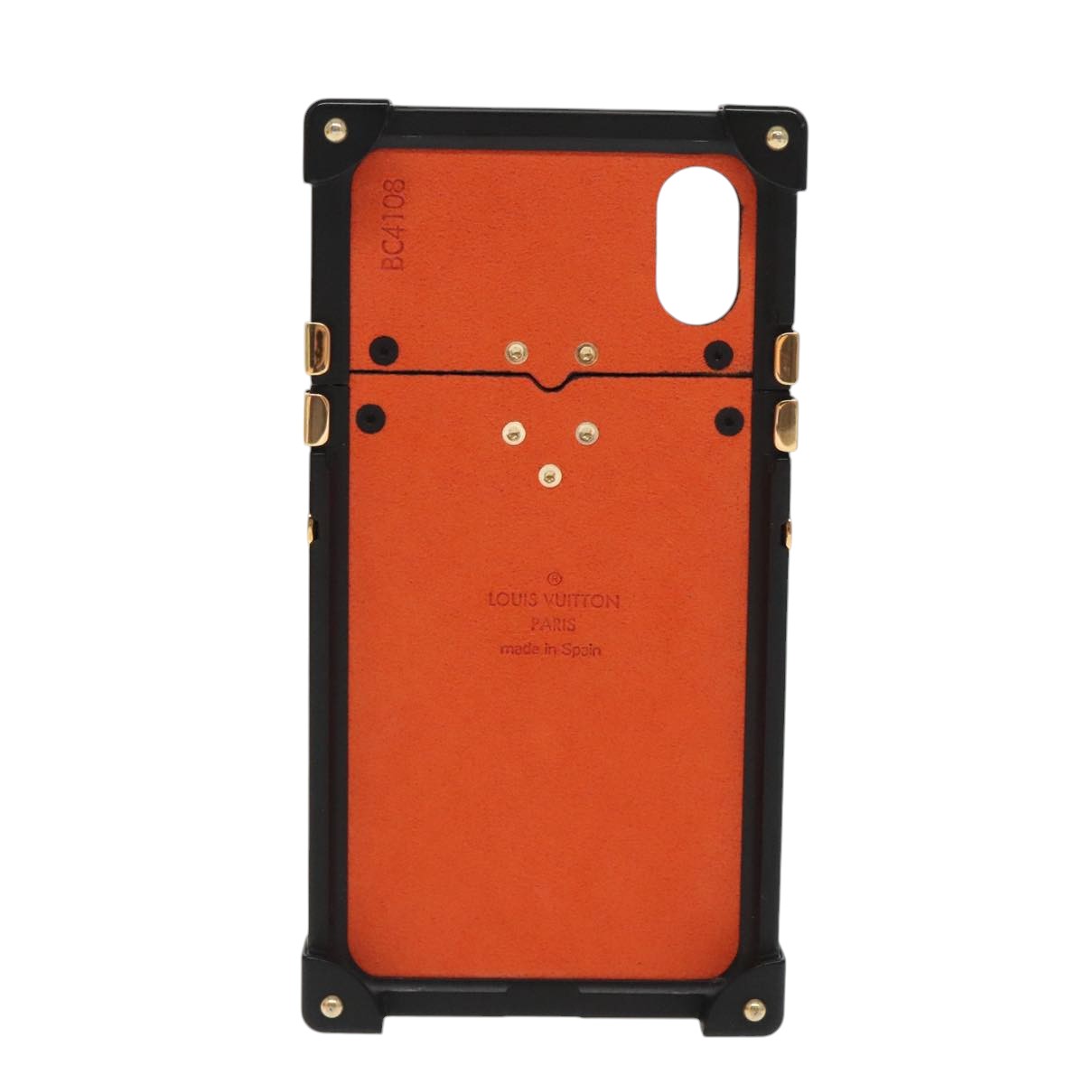 LOUIS VUITTON Transformed Monogram Cat iphone X Eye Trunk M63891 LV Auth 87378