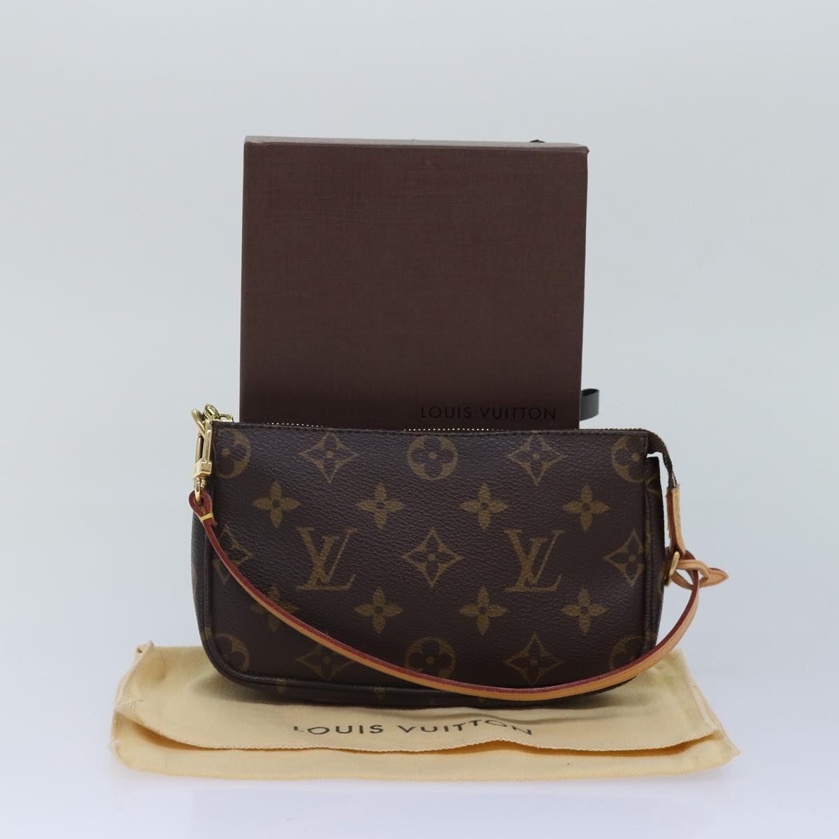 LOUIS VUITTON Monogram Mini Pochette Accessoires Pouch M58009 LV Auth 87379