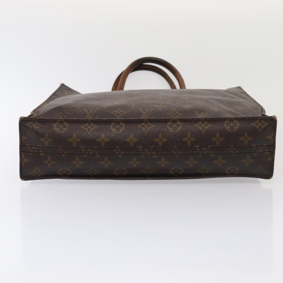 LOUIS VUITTON Monogram Sac Plat Hand Bag M51140 LV Auth 87386