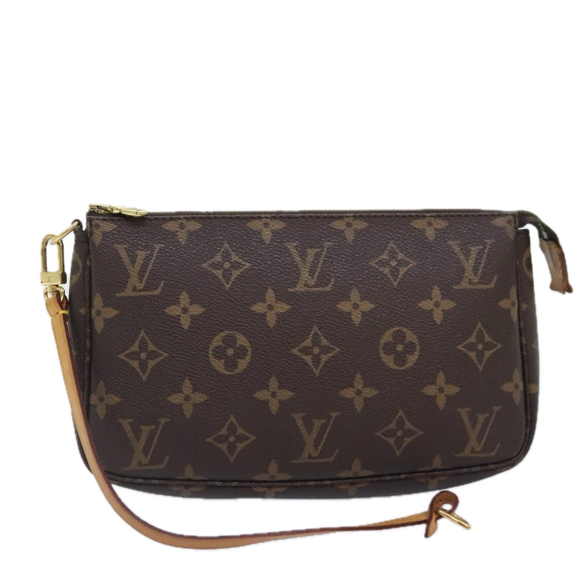 LOUIS VUITTON Monogram Pochette Accessoires Pouch M51980 LV Auth 87388