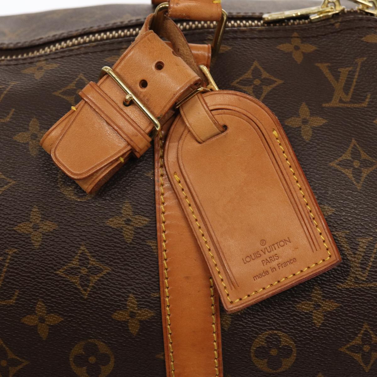 LOUIS VUITTON Monogram Keepall 60 Boston Bag M41422 LV Auth 87415
