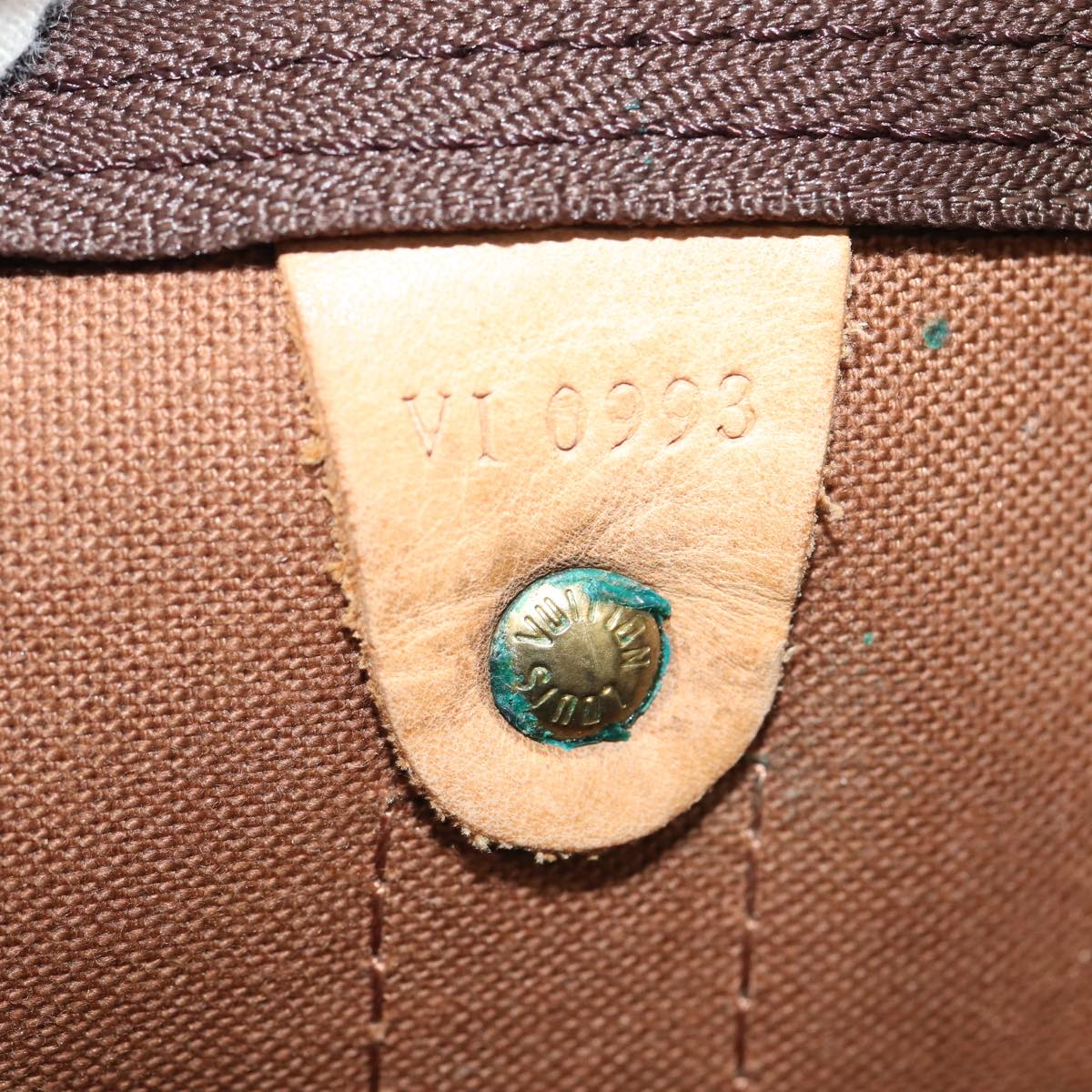 LOUIS VUITTON Monogram Keepall 60 Boston Bag M41422 LV Auth 87415