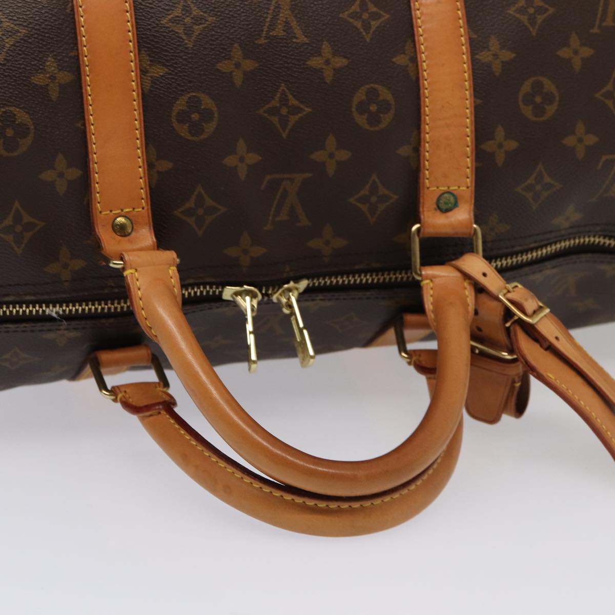 LOUIS VUITTON Monogram Keepall 60 Boston Bag M41422 LV Auth 87415