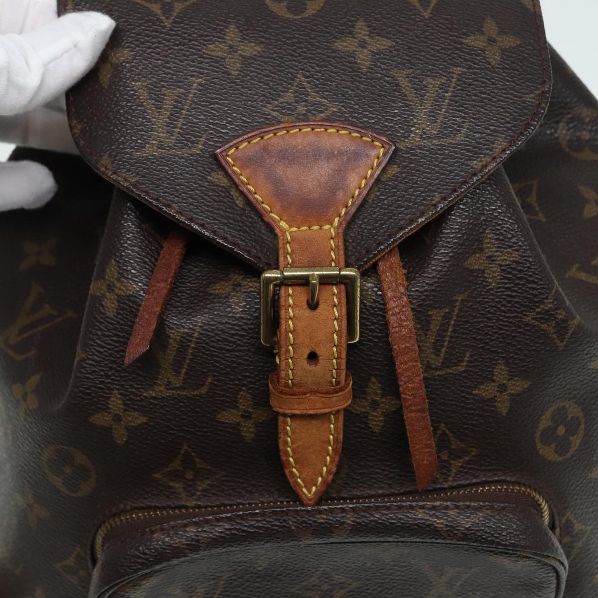 LOUIS VUITTON Monogram Montsouris MM Backpack M51136 LV Auth 87416